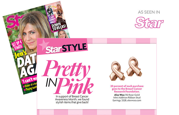 As Seen In Star Magazine in support of Breast Cancer Awareness Month :: Stylish Items that Give Back!