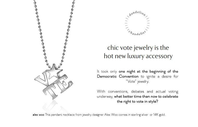 Dandelion Chandelier - Chic Vote Jewelry