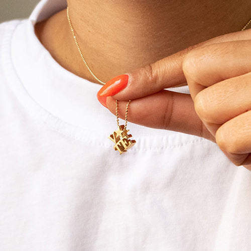 Alex Woo Activist VOTE Charm Necklace