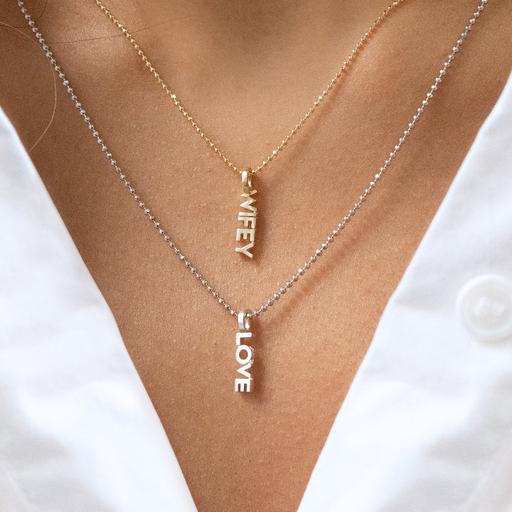 Lexeme Wifey Charm Necklace