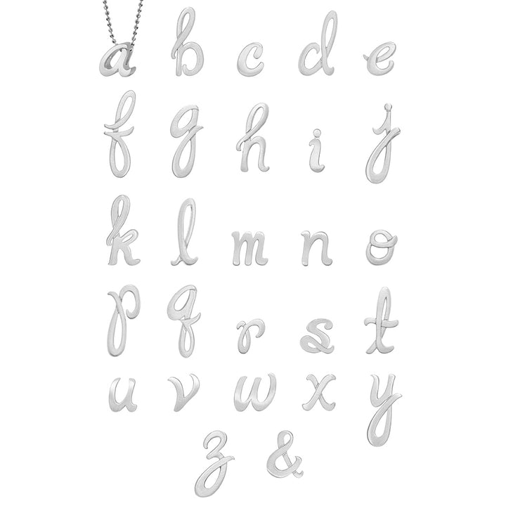 Alex Woo Autograph Letters (A-Z)  Initial Necklace