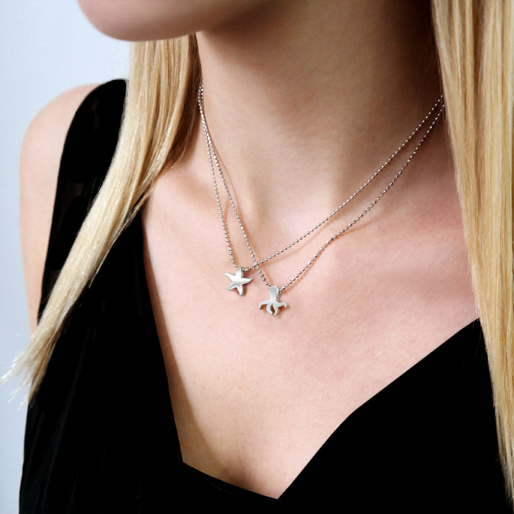 Alex Woo Seasons Starfish Charm Necklace