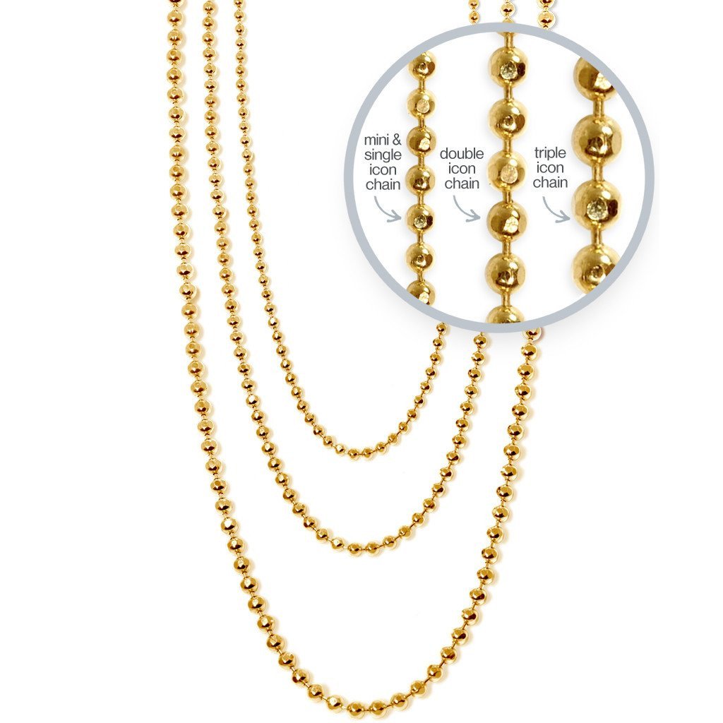 Alex Woo Disco Chain in 14kt Gold - 1 mm