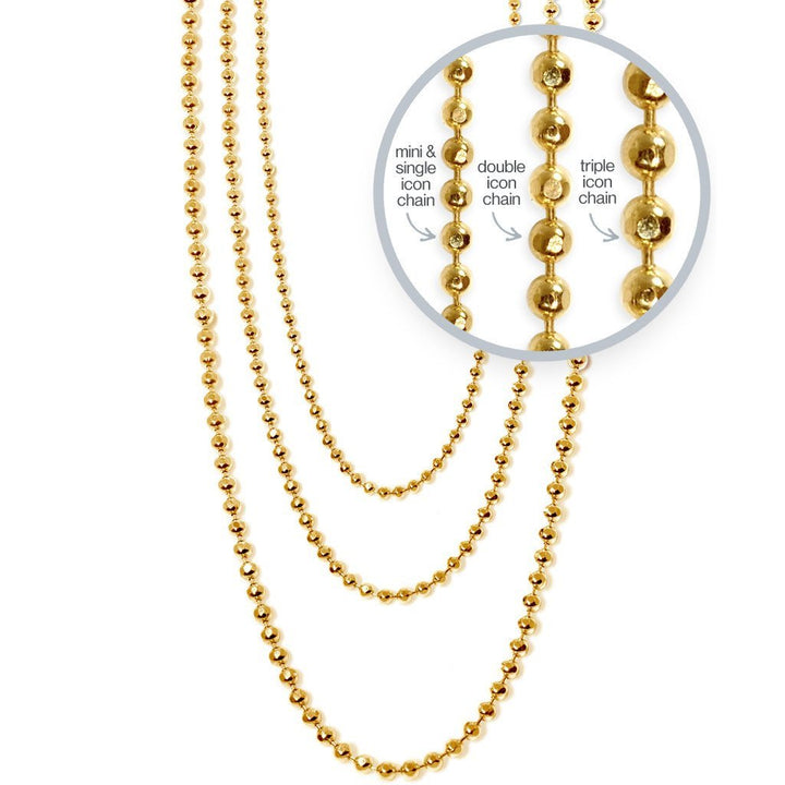 Alex Woo Disco Chain in 14kt Gold - 1 mm