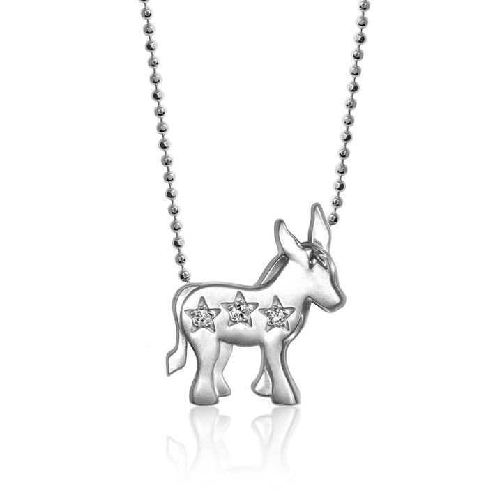 Alex Woo Activist Donkey Charm Necklace