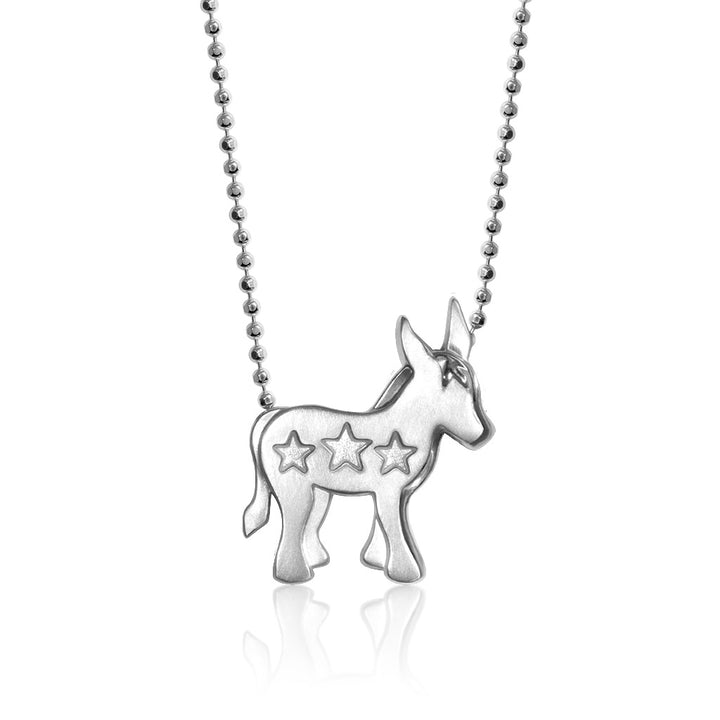 Alex Woo Activist Donkey Charm Necklace