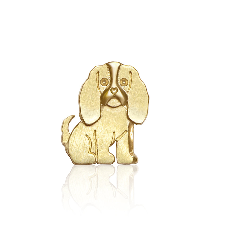 Alex Woo Pet Cavalier Charm Necklace