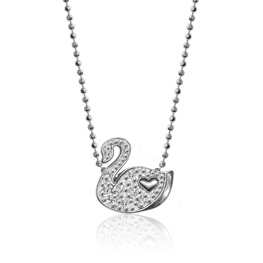 Alex Woo Animals Swan Charm Necklace