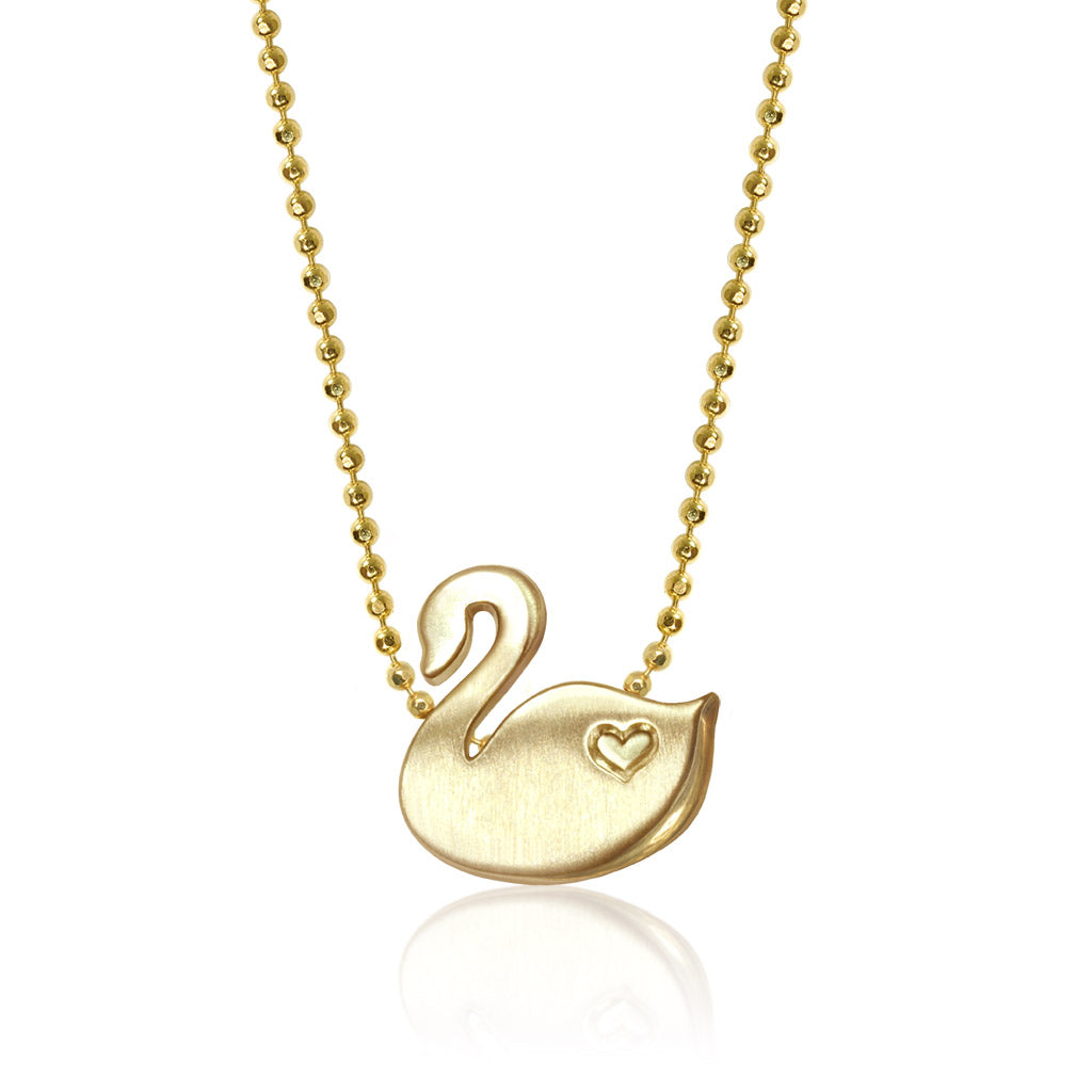 Alex Woo Animals Swan Charm Necklace