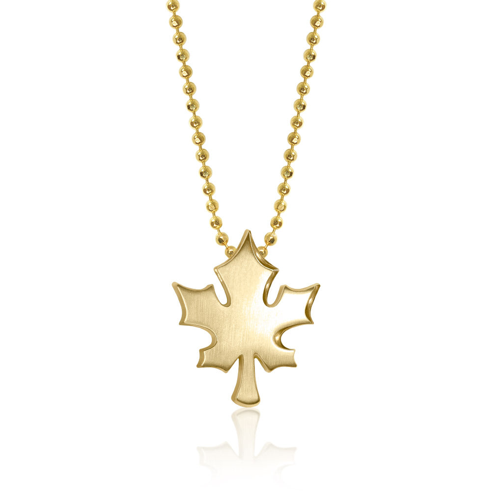 Alex Woo Cities Maple Leaf Charm Necklace