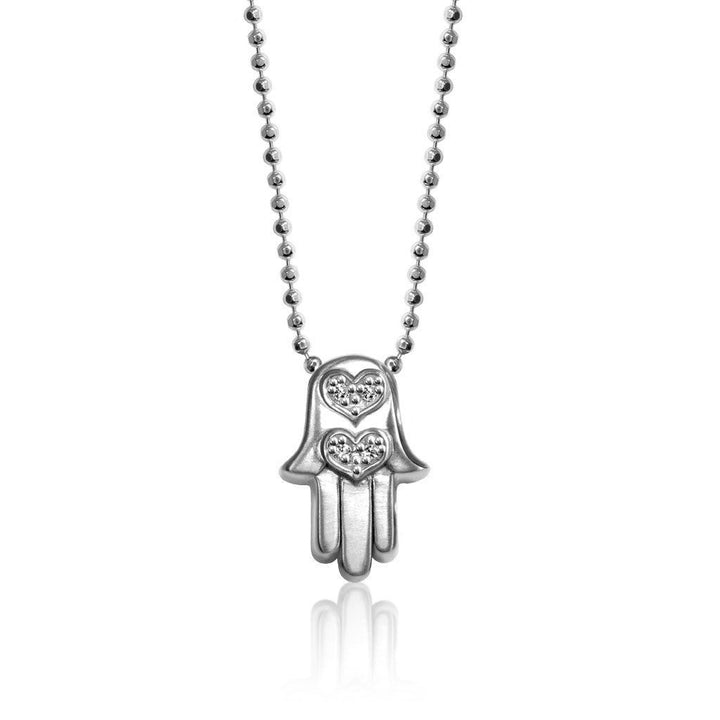 Alex Woo Faith Hamsa Hand Charm Necklace