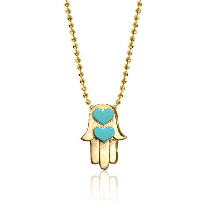 Alex Woo Faith Hamsa Hand Charm Necklace