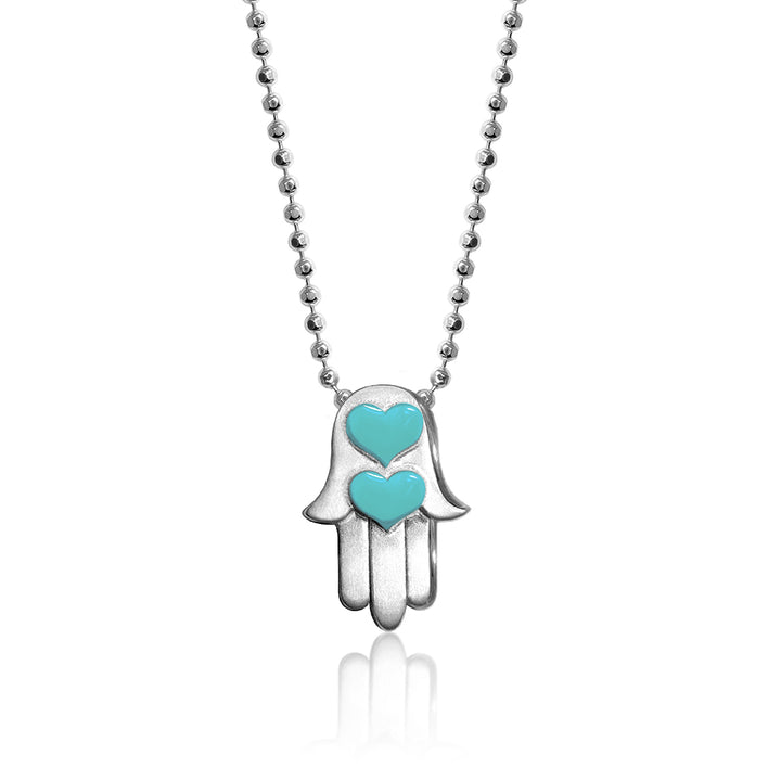 Alex Woo Faith Hamsa Hand Charm Necklace