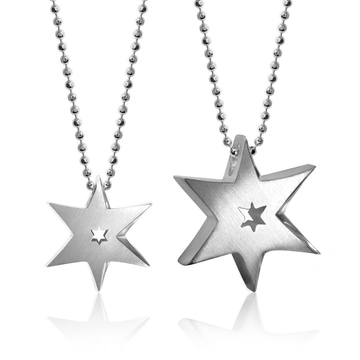 Alex Woo Faith Sunburst Star Charm Necklace