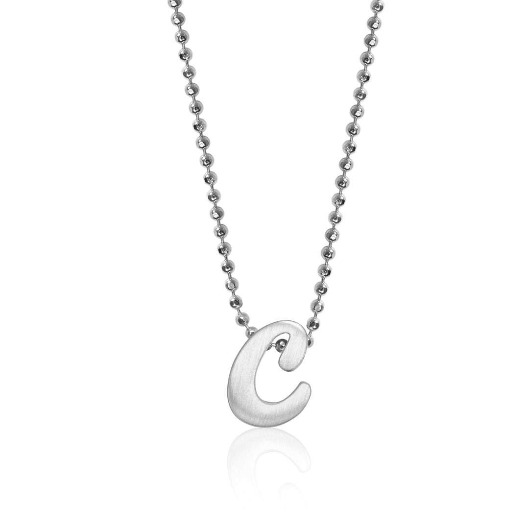 Alex Woo Autograph Letter c Scripted Initial Charm Necklace