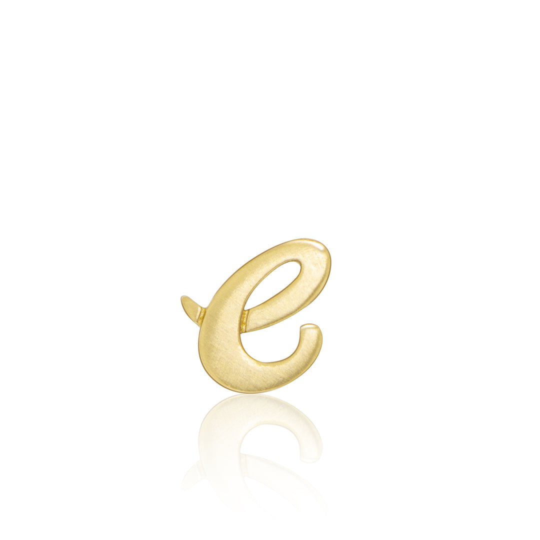 Alex Woo Autograph Letter e Scripted Initial Charm Necklace