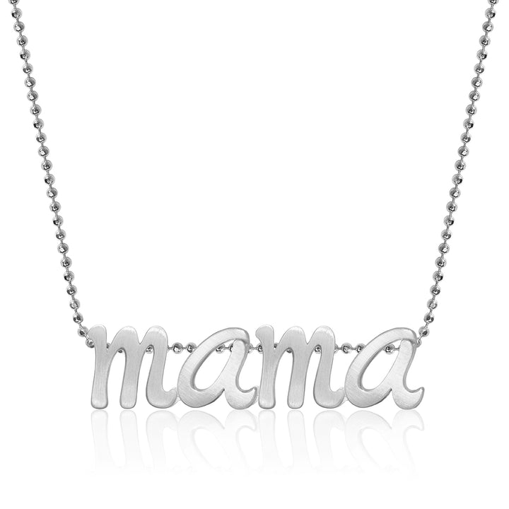 Alex Woo Autograph Letters Mama Charm Necklace