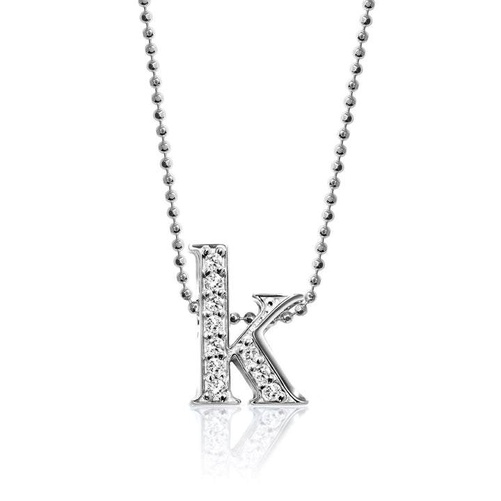 Alex Woo Letter K Initial Charm Necklace