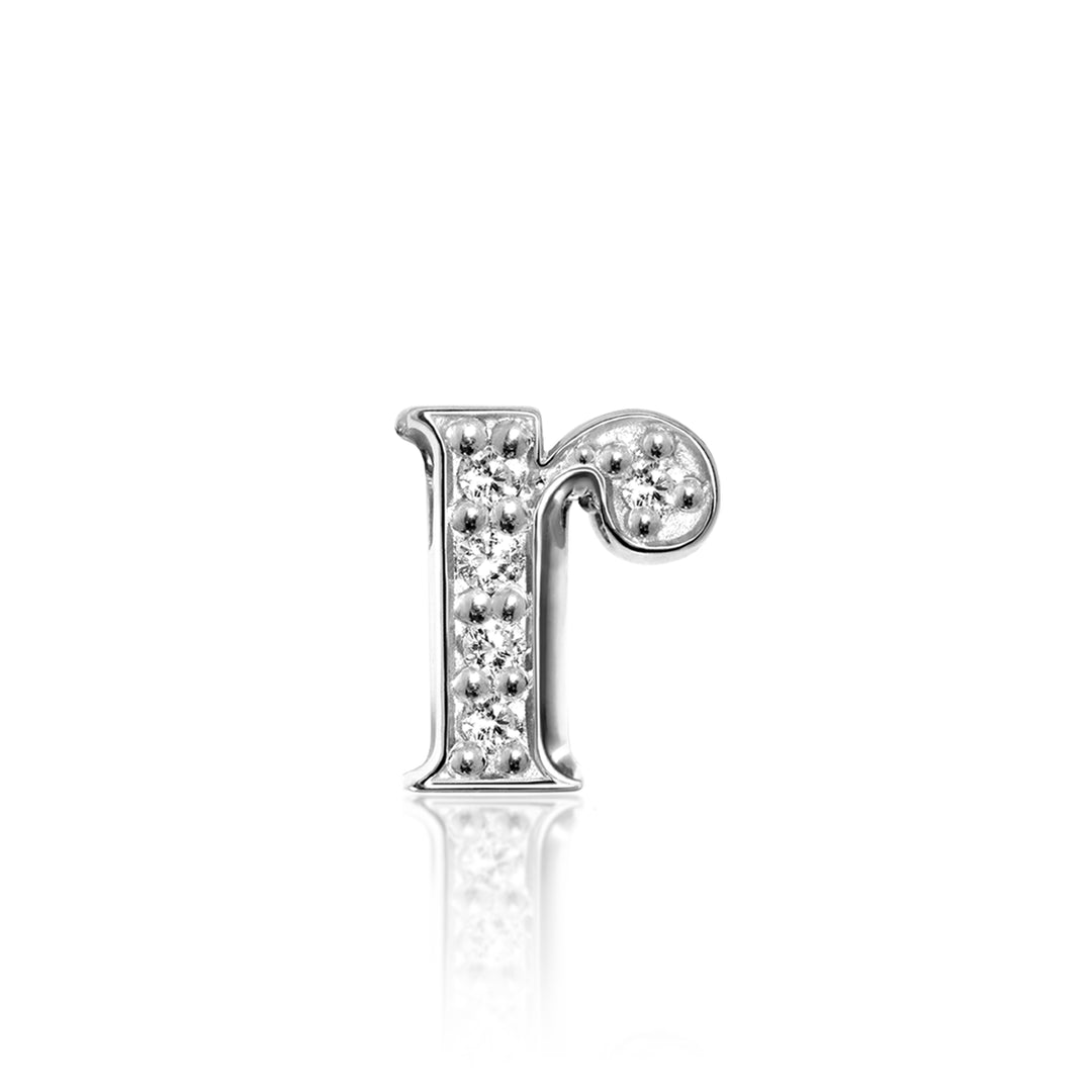 Alex Woo Letter R Initial Charm Necklace