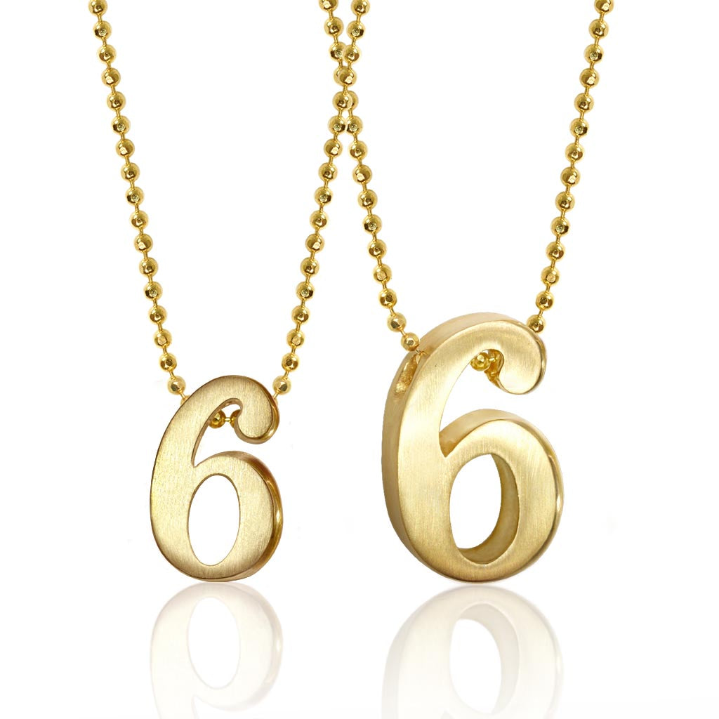 Alex Woo Number 6 Charm Necklace