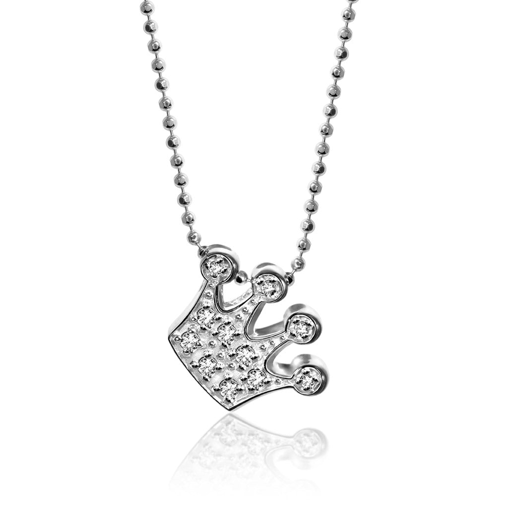 Alex Woo Princess Crown Charm Necklace