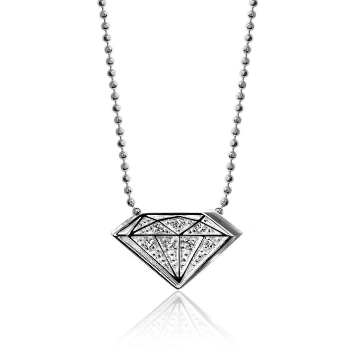 Alex Woo Princess Diamond Charm Necklace