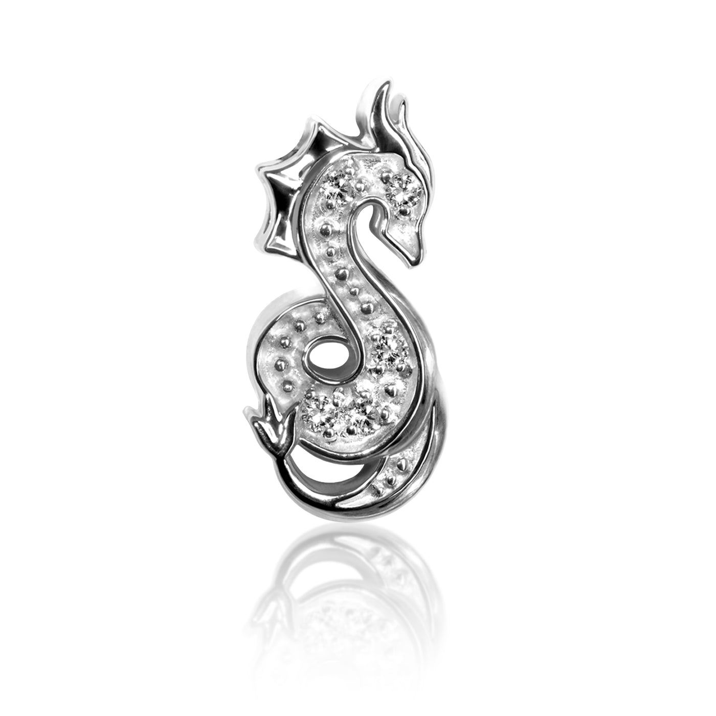 Sterling Silver Small Dragon Charm