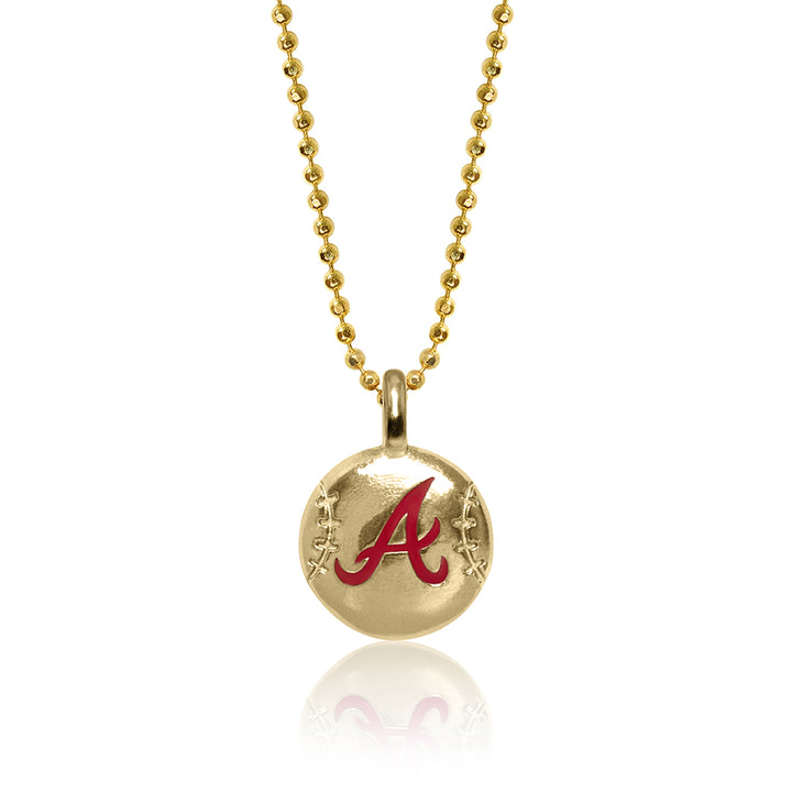 Alex Woo MLB Atlanta Braves Baseball Disc Charm