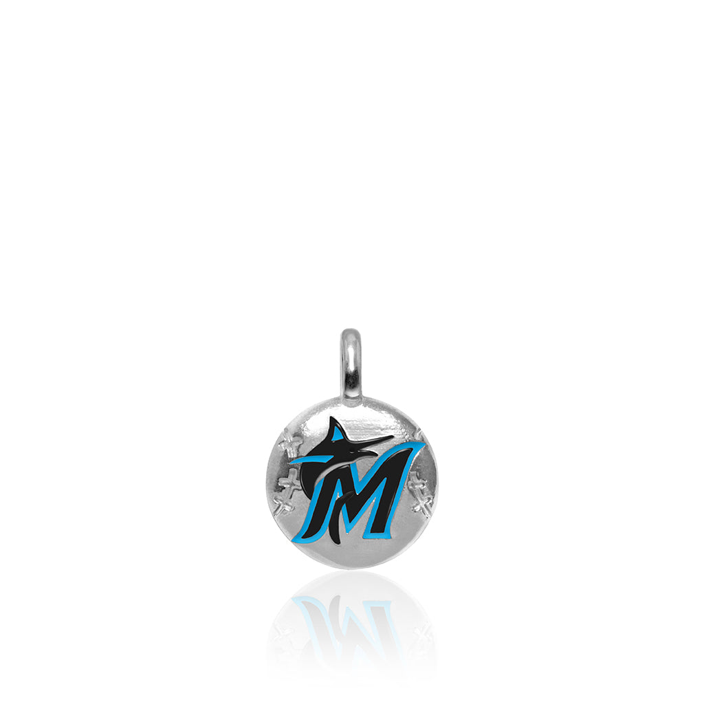 Alex Woo MLB Miami Marlins Baseball Disc Charm