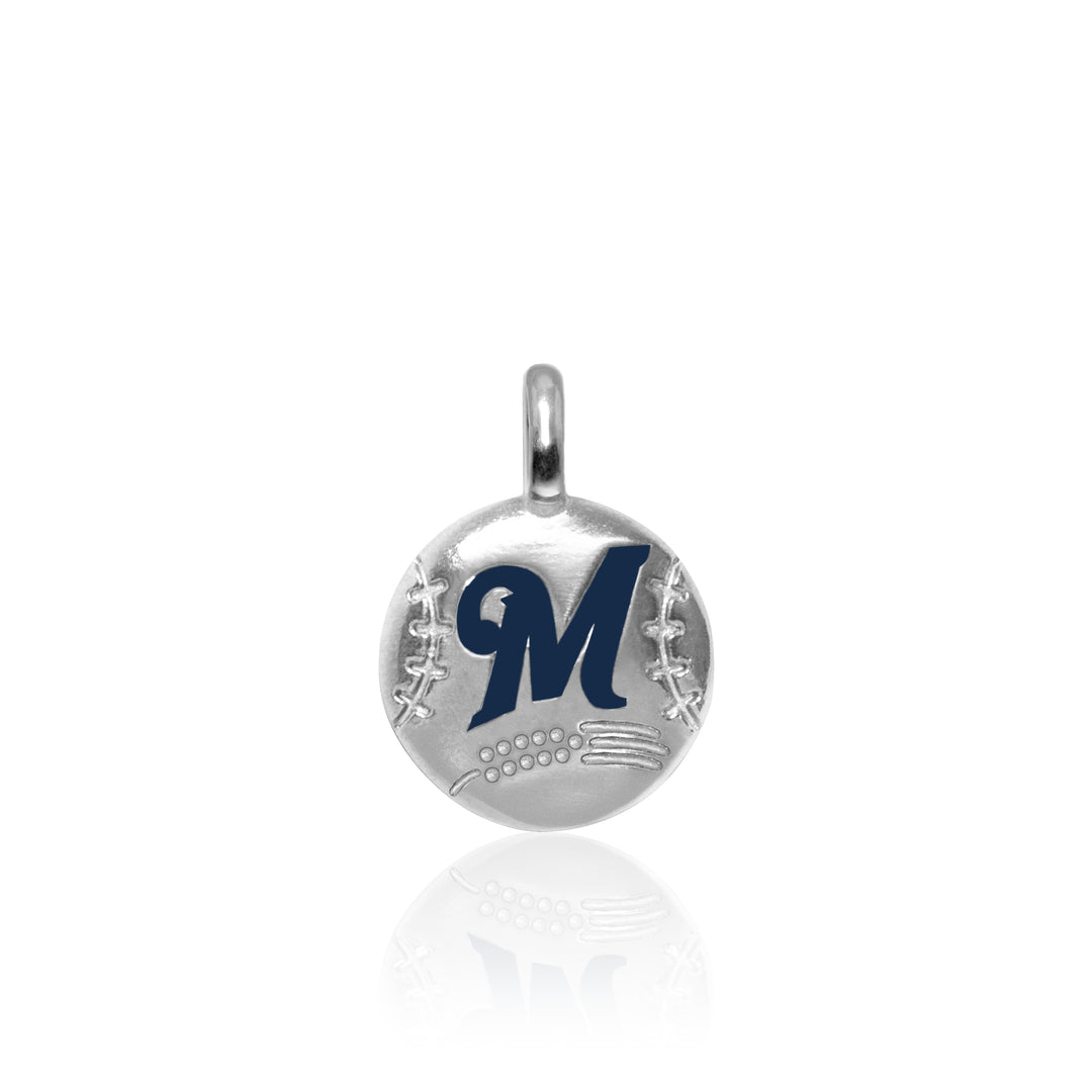 Alex Woo MLB Milwaukee Brewers Baseball Disc Charm