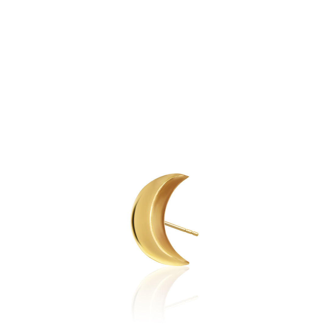 Mini X Moon Single Stud Earring