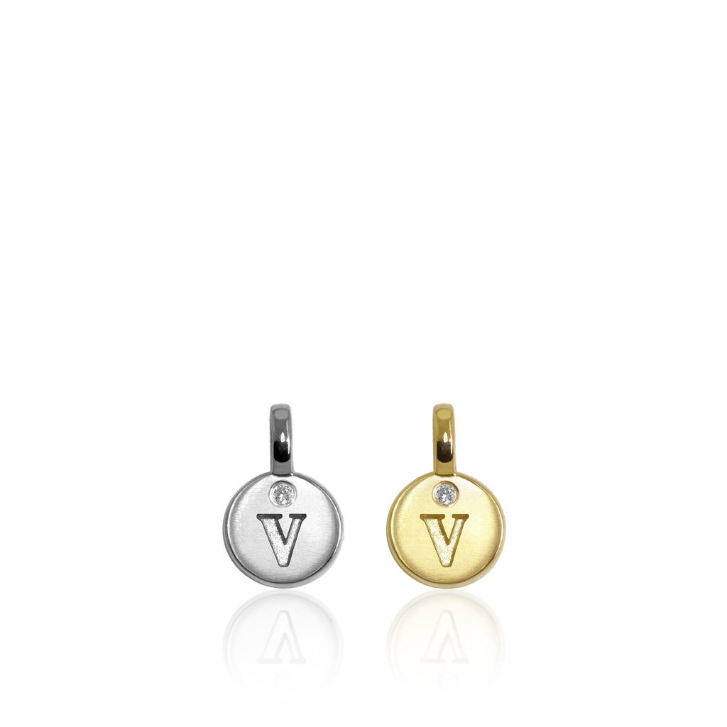 Alex Woo Mini Additions™ Letter V Charm