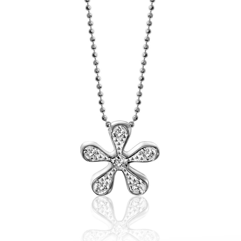 Alex Woo Seasons Daisy Charm Necklace